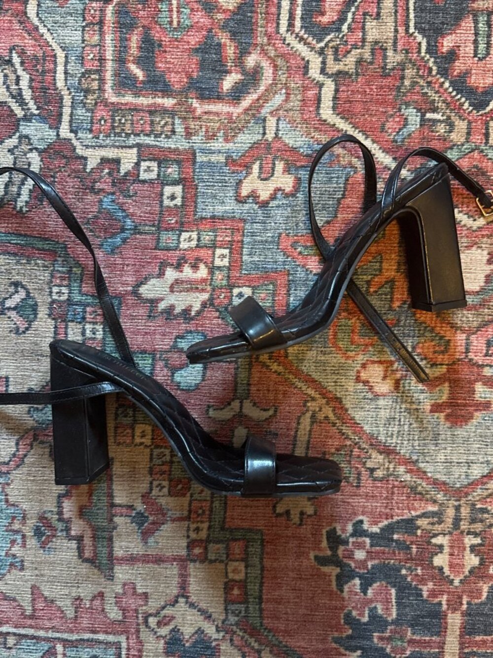 Black Block Heels